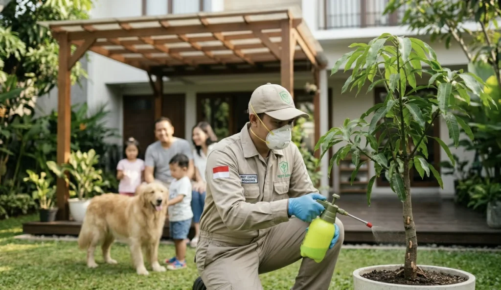 pembasmian semut di rumah oleh teknisi pest control profesional di daerah bintaro